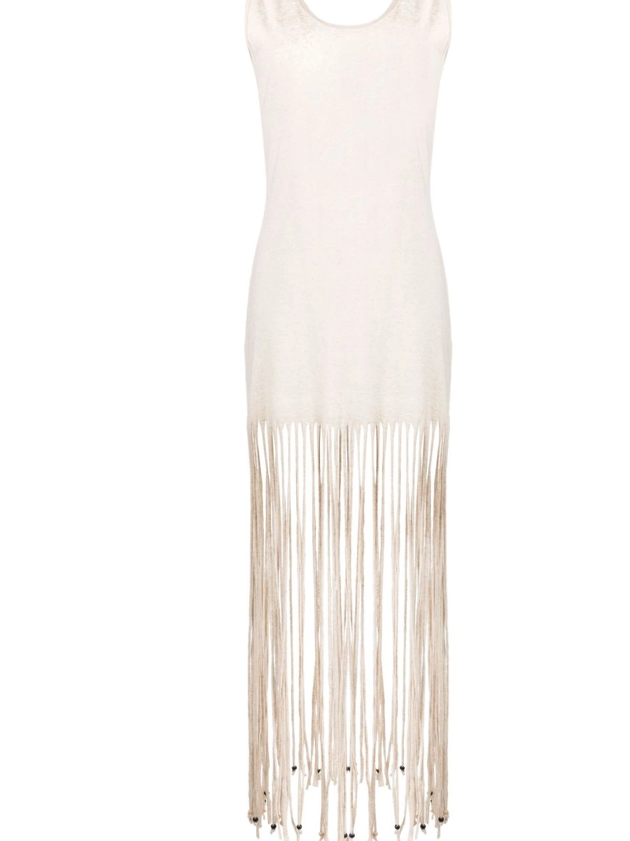 Alanui Women dress maxi fringed Monsoon 0819